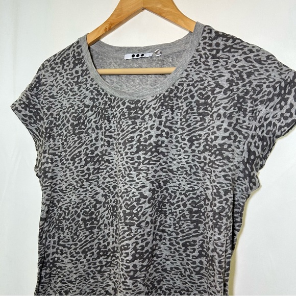 3 Dots Womens Animal Print Short Sleevw T-Shirt Size Small - Picture 3 of 3